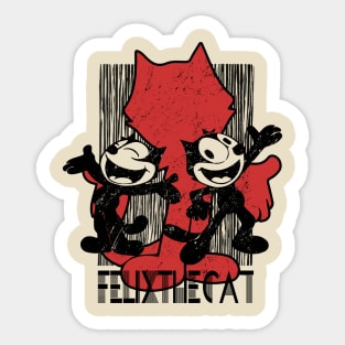 Felix the cat fan Sticker